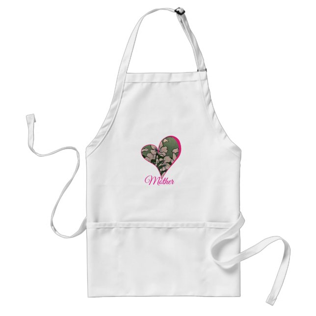 Tablier Pink Blossom Green  Apron (Devant)