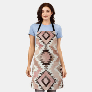 Tablier Pink Brown Cowgirl Southwestern Tribal