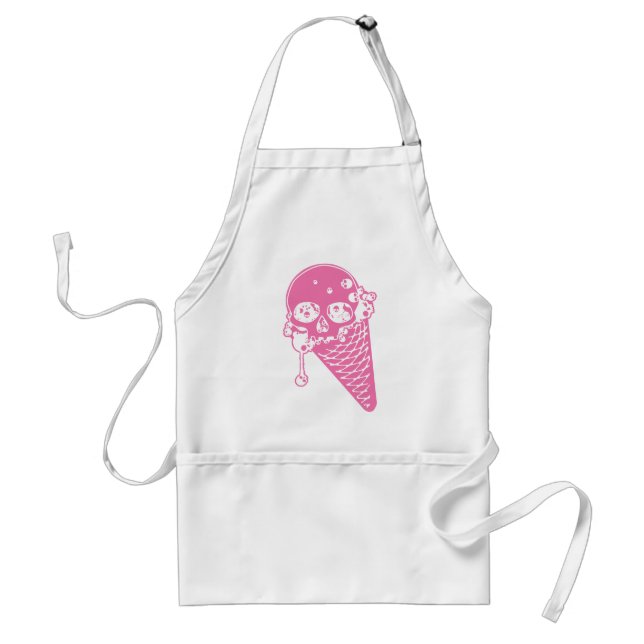 Tablier Pink Evil Ice Cream Cone Adulte Apron (Devant)