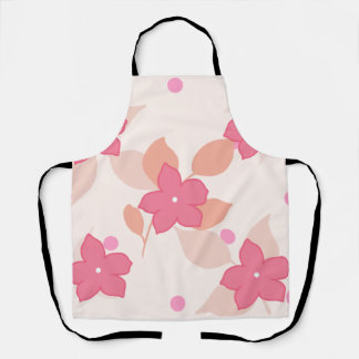 Tablier Pink Floral Pattern