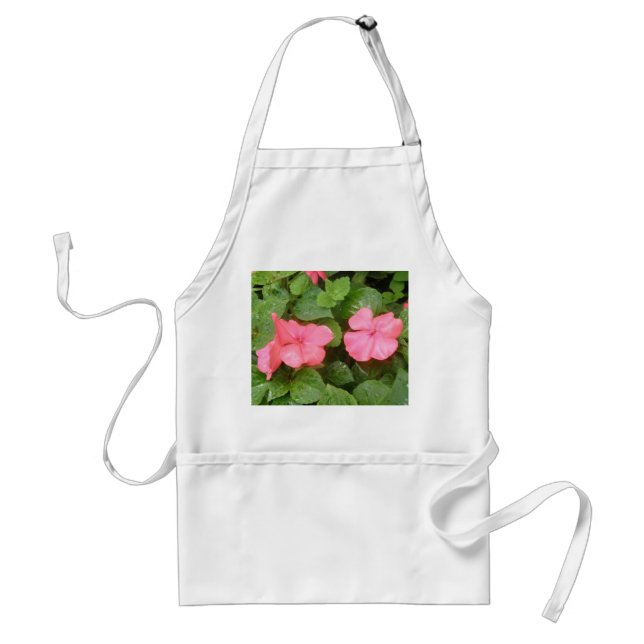 Tablier Pink Impatiens Fleurs Apron (Devant)
