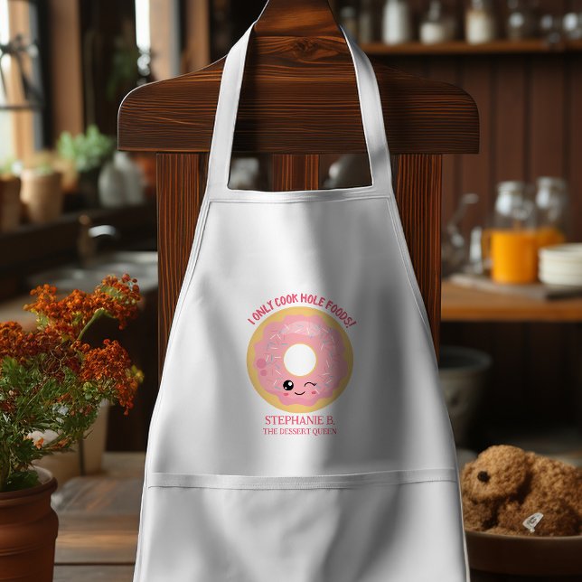 Tablier Pink Kawaii Donuts Cuisiner uniquement des aliment (Donuts waste more time! This is the gift your are looking for, to the dessert queen in your life.)