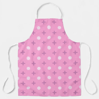 Tablier Pink Star Petal Dot Pattern