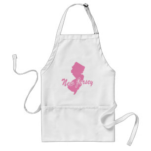Tablier Pink State New Jersey Adult Apron