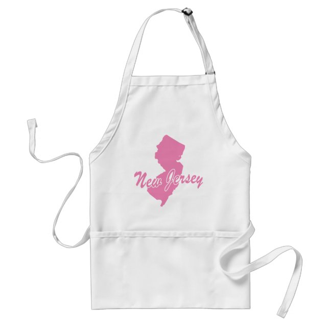 Tablier Pink State New Jersey Adult Apron (Devant)