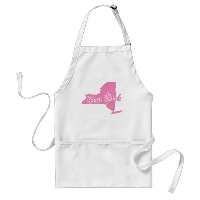 Tablier Pink State New York Adult Apron (Devant)
