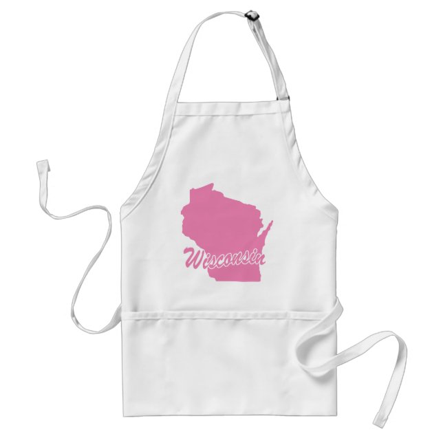 Tablier Pink State Wisconsin Adulte Apron (Devant)