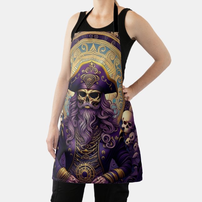 Tablier Pirate de crâne pourpre (Insitu)