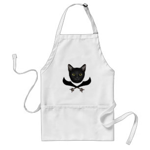 Tablier Pirate Drapeau Chat