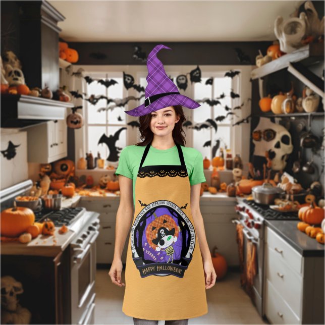 Tablier Pirate squelette (Pirate skeleton cat apron)
