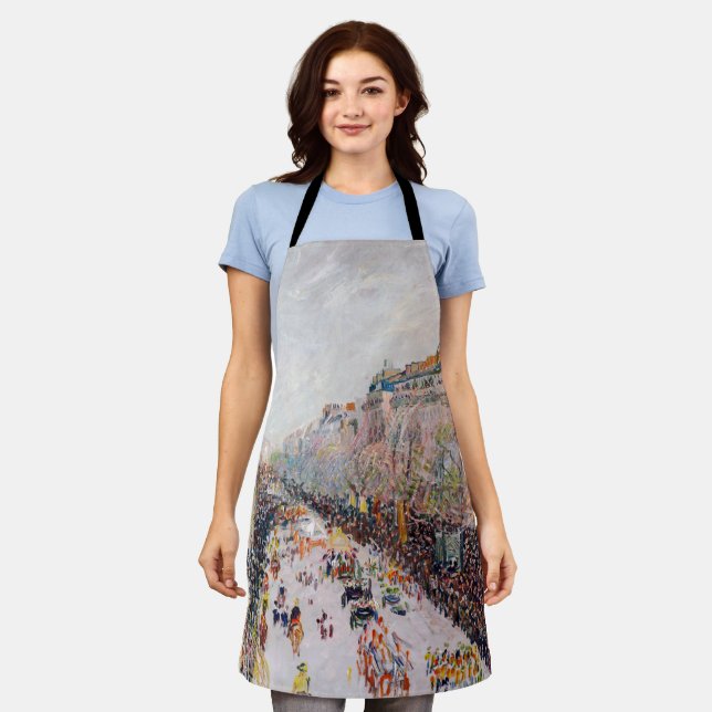 Tablier Pissarro - Montmartre, Mardi Gras sur le boulevard (Porté)