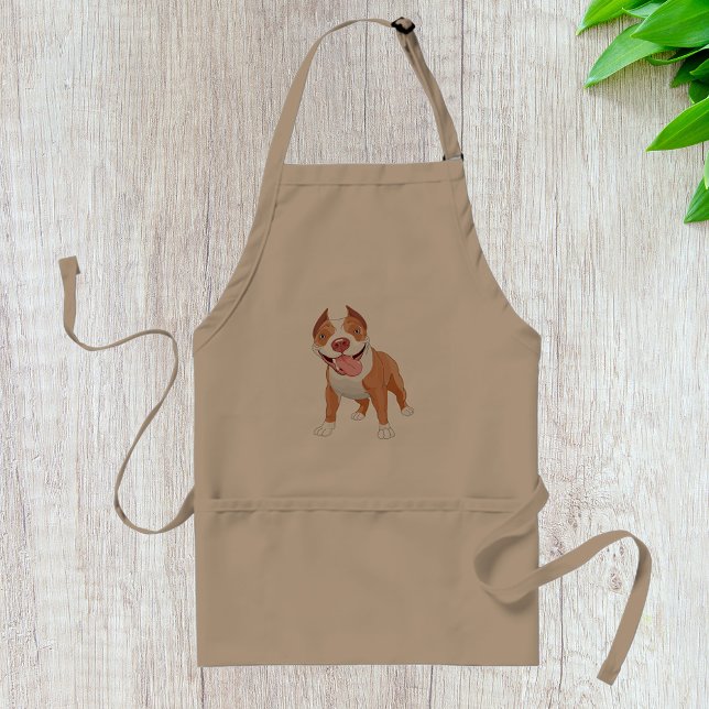 Tablier Pit Bull Sourire Heureux (Créateur téléchargé)