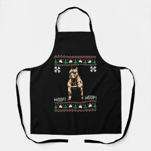 Tablier Pitbull Ugly Christmas Sweater