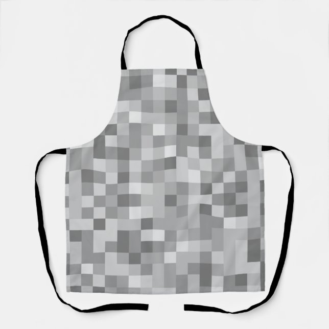 Tablier pixels gris (Recto)