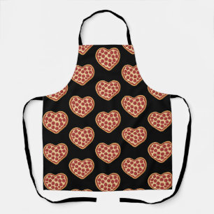 Tablier Pizza en forme de cœur mignon pour la Saint-Valent