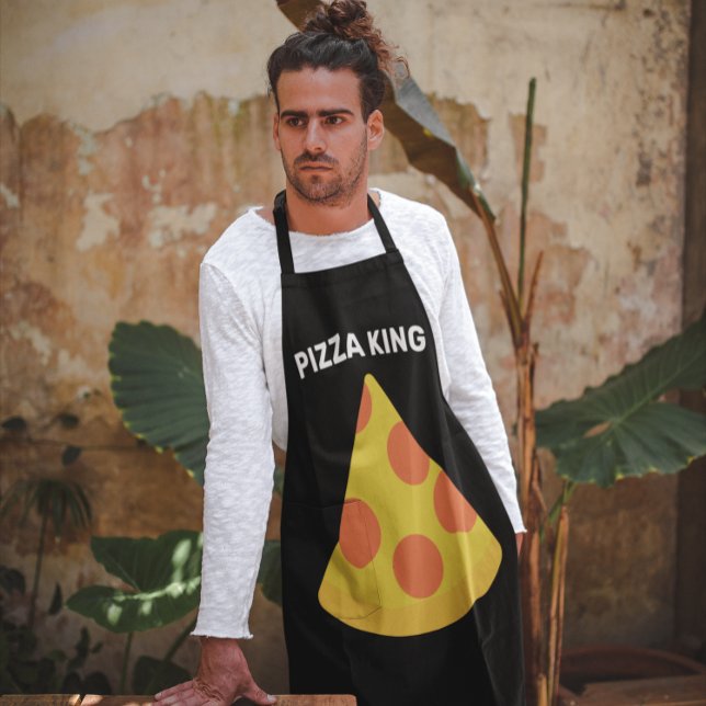 TABLIER PIZZA KING DAD MENS APRON  (Créateur téléchargé)