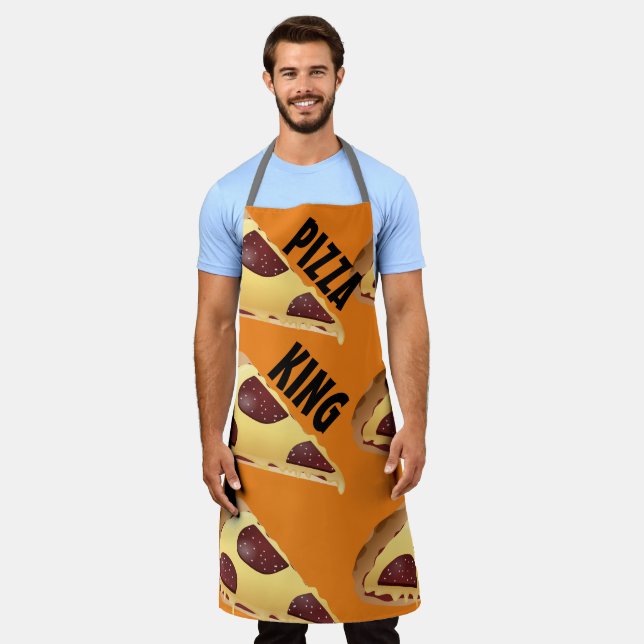 TABLIER PIZZA KING MENS CUISINE APRON (Porté)
