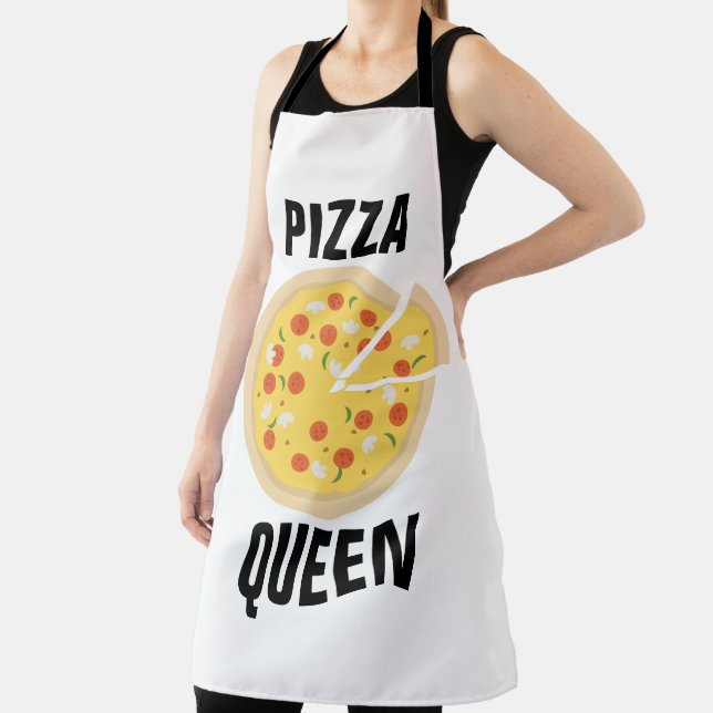 TABLIER PIZZA QUEEN LADIES KITCHEN APRONS (Insitu)