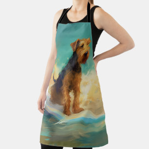 Tablier Plage d'Airedale Surf Painting