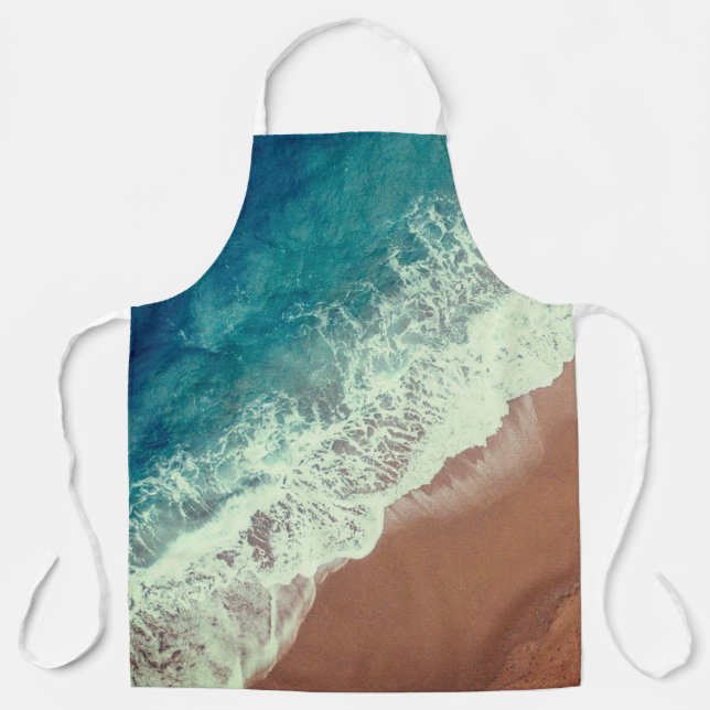 Tablier Plage d'eau de mer sable de plage (Recto)