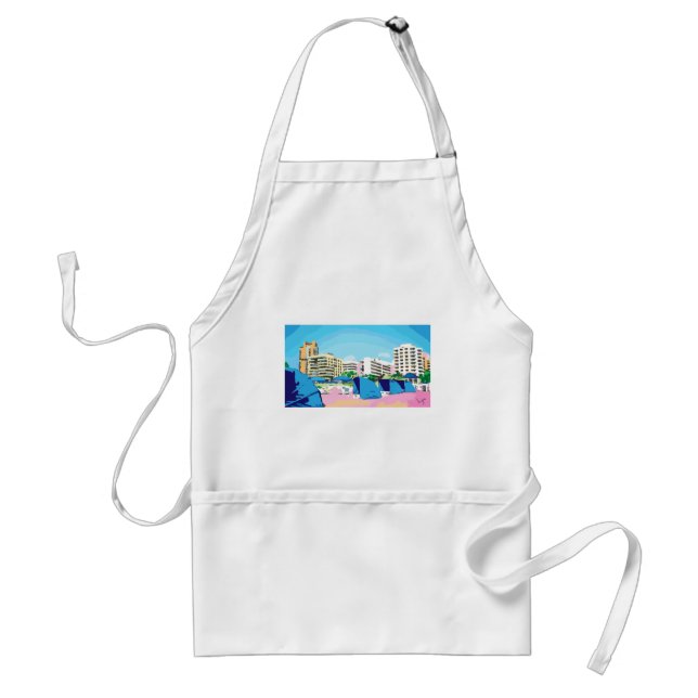 Tablier PLAGE DU SUD, MIAMI, FLORIDE Apron (Devant)