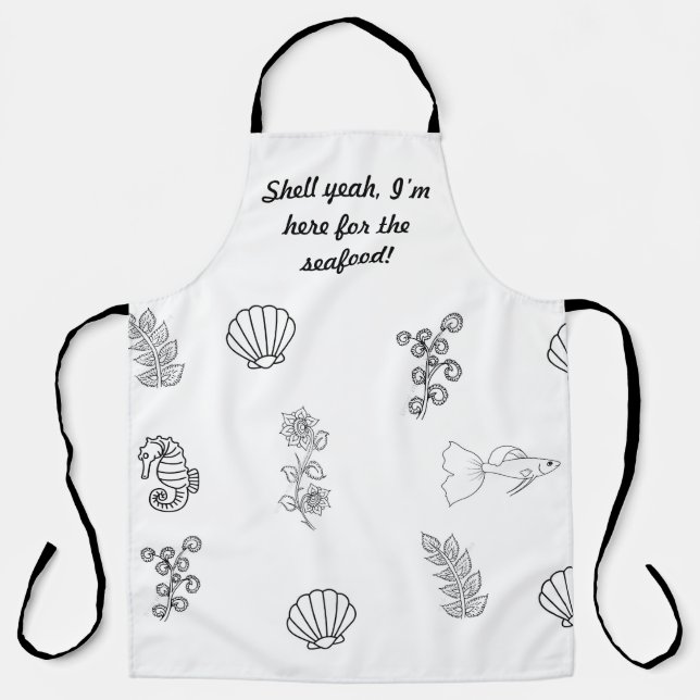 Tablier Plage minimaliste moderne Apron (Recto)