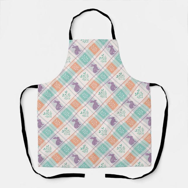 Tablier Plaid à carreaux de Pâques   (Recto)