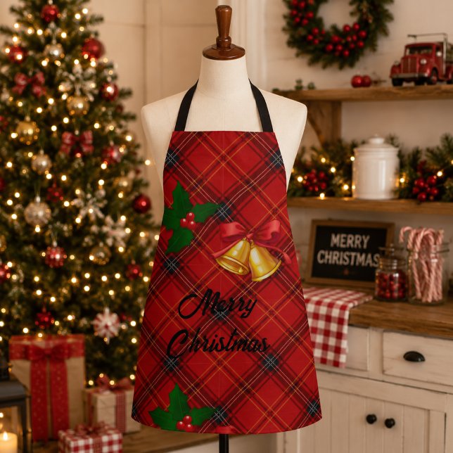 Tablier Plaid de Noël (Créateur téléchargé)