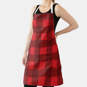 Tablier Plaid rouge hiver