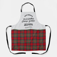 Plaid Tartan Clan Stewart À damiers Red Kitchen