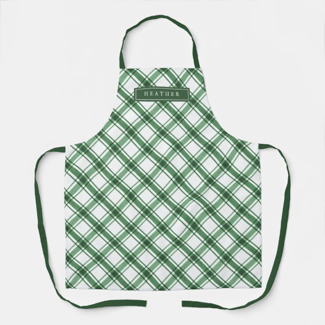 Tablier Plaid vert (Recto)