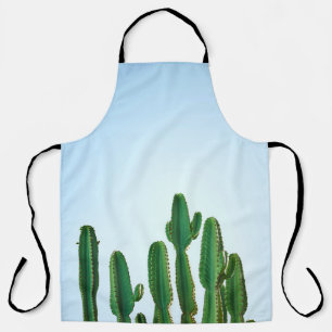 Tablier Plante cactus vert en arrière - plan blanc