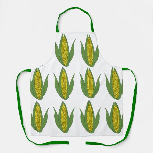 Tablier Plante de maïs Motif de légumes (Recto)