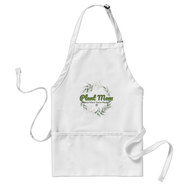 Tablier Plante Maman Apron botanique - Fleur où vous êtes  (Devant)