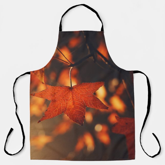 Tablier PLANTES Brown LEAFED (Recto)