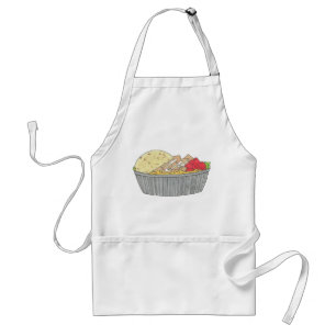 Tablier Plaque de poulet et de riz NYC Halal Panier Alimen