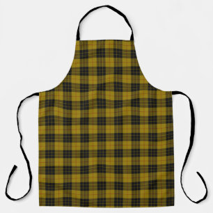 Tablier Plaque noire jaune tartan MacLeod