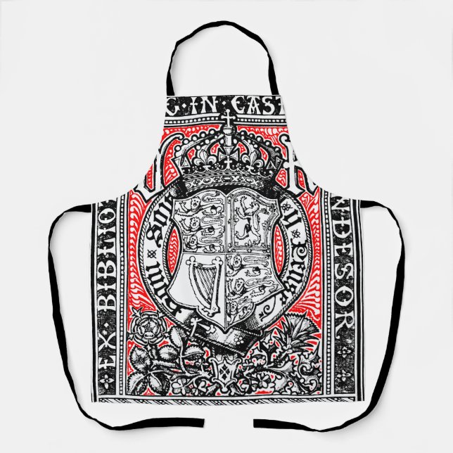 Tablier Plaque Queen Victoria au château de Windsor (Recto)