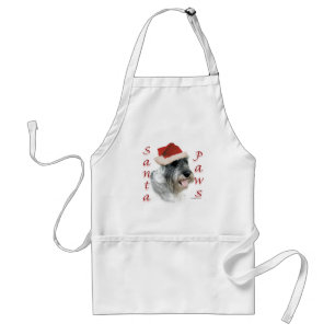 Tablier Plaques Père Noël Schnauzer Standard