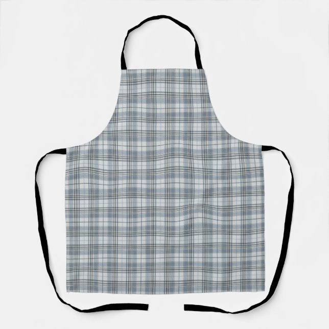 Tablier Plat à grand chèque blanc pâle (Recto)
