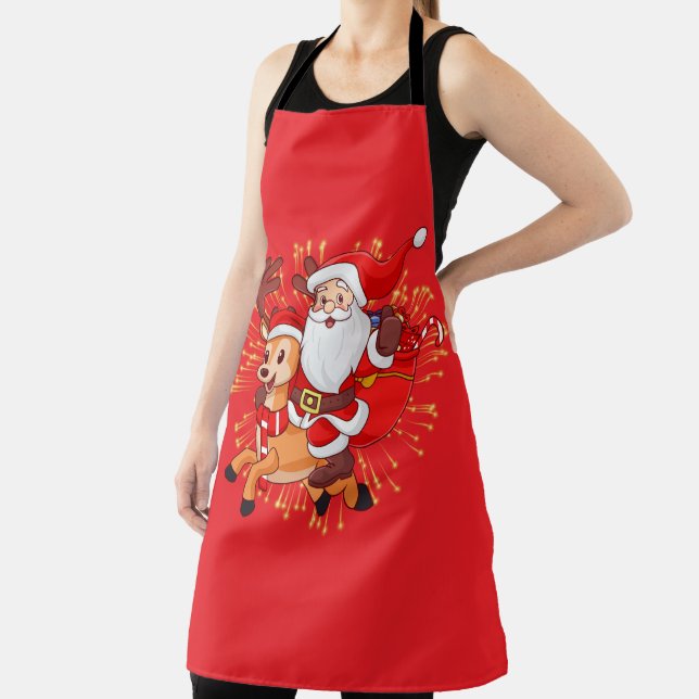Tablier **"Playful Santa Claus Design – Fun and Festive Ch (Insitu)