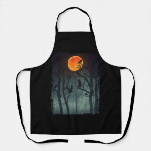 Tablier Pleine lune Crow Gloomy Forêt Costume magnifique H
