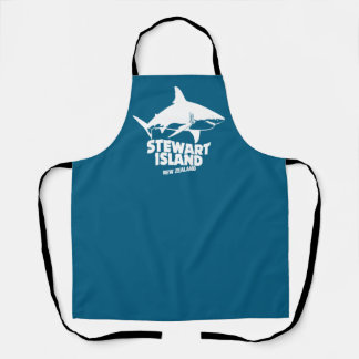 Tablier Plongée sous-marine avec requins - Stewart Island