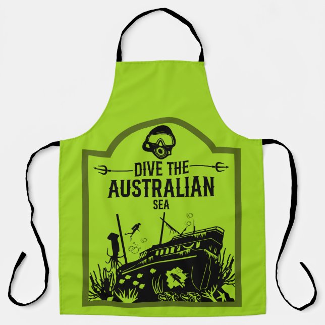 Tablier Plongée sur épaves Australie (Recto)