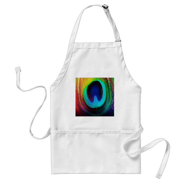 Tablier Plume de paon vibrant (Devant)