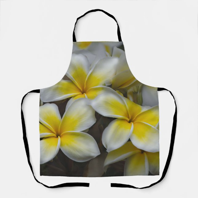 Tablier Plumeria Jaune, Fleur Hawaii (Recto)