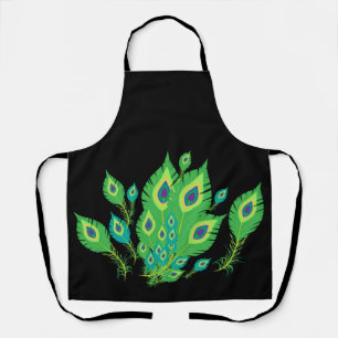 Tablier Plumes de paon Oiseaux de paon Nature
