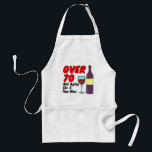 Tablier Plus De 70 Ans Comme Du Vin Fin<br><div class="desc">Plus De 70 Et Vieillir Comme Un Beau tablier cool De Vins. Un grand tablier pour quelqu'un de plus de soixante-dix qui aime boire du vin. Un grand cadeau pour tous les amateurs de vin qui célèbrent leur 70e anniversaire ou plus.</div>