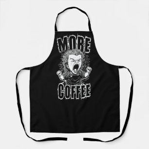 Tablier Plus de café Citation pour les amateurs de café