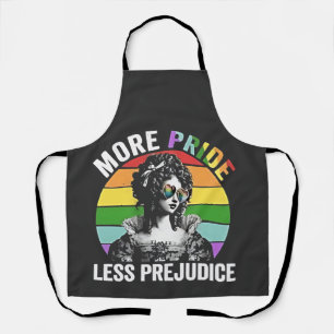 Tablier Plus de fierté moins de préjugé LGBT Mois Gay prid